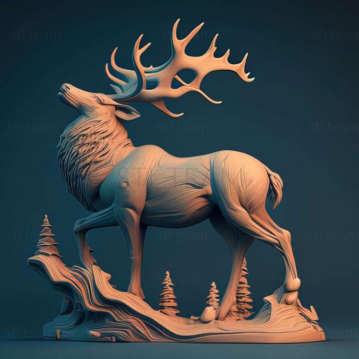 3D model elk (STL)